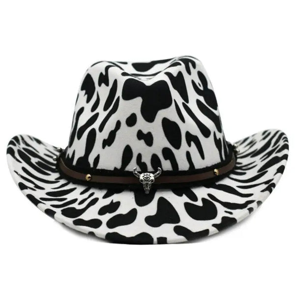 Cow Print Cowboy Hat