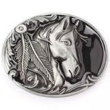 Cowboy Horse Belt Buckle