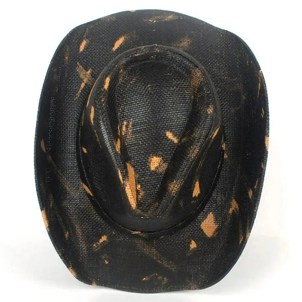 Black Straw American Cowboy Hat