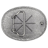 Metal Oval Western Belt Buckle