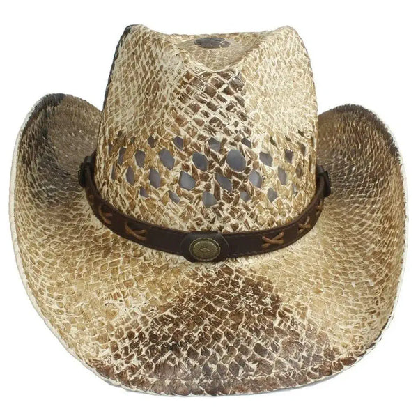 Retro Straw Cowboy Hat