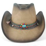 Vintage Native American Cowboy Hat
