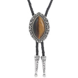 Brown Oval Bolo Tie