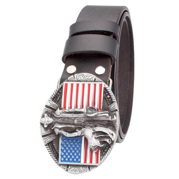 American Cowboy Leather Belt