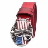 Red American Cowboy Belt