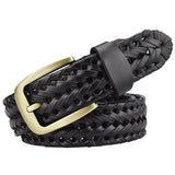 Black Braided Western Belt