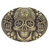 Brass Skull Belt Buckle