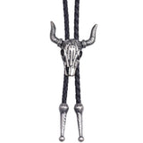 Western Cow Skull Bolo Tie