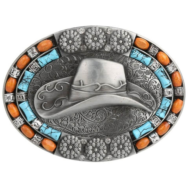 Cowboy Hat Belt Buckle