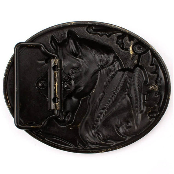 Western Horse Belt Buckle