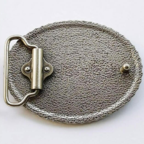 Oval Christian Cowboy Belt Buckle