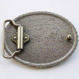 Oval Christian Cowboy Belt Buckle