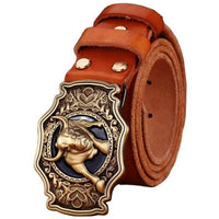 Genuine Leather Western Belt