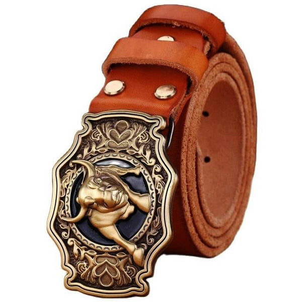 Genuine Leather Western Belt