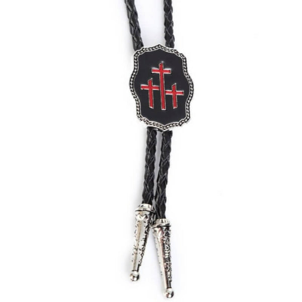 Goth Cross Bolo Tie