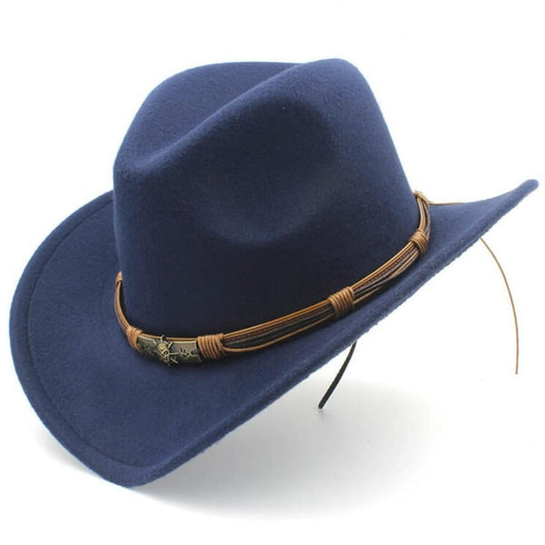 Navy Kids Cowboy Hat