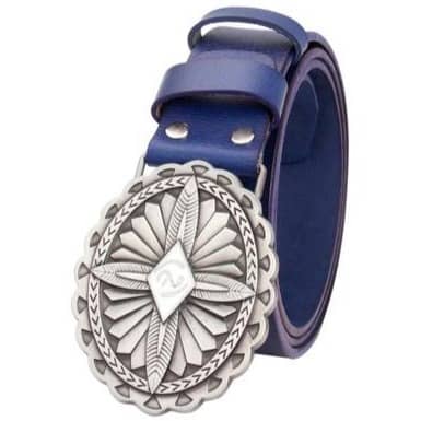 Blue Indian Cowboy Belt
