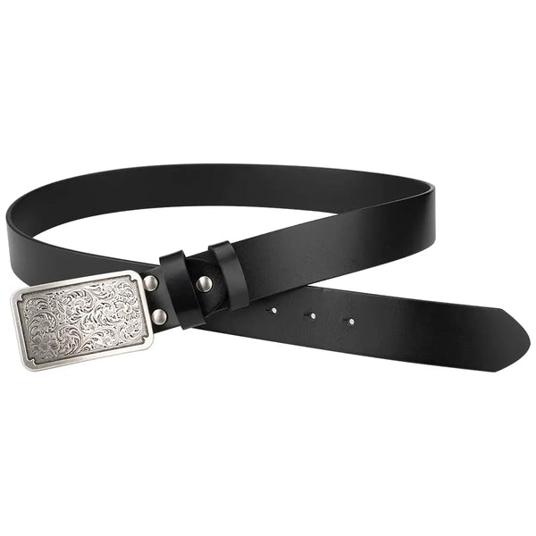 Ladies Black Western Belt Vintage