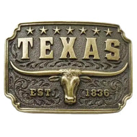 Longhorn Western Belt Buckle