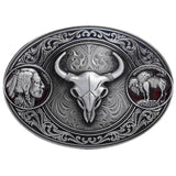 Men's Silver Western Belt Buckle