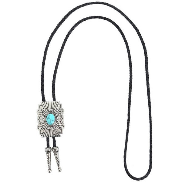 Metal Cowboy Bolo Tie