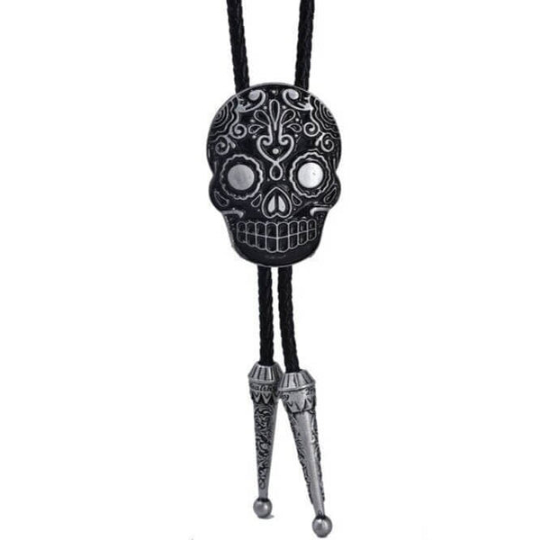 Mexican Skull Bolo Tie