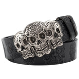 Black Leather Mexican Cowboy Belt