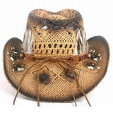 Retro Western Straw Cowboy Hat
