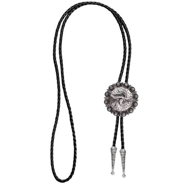 Silver Longhorn Bolo Tie