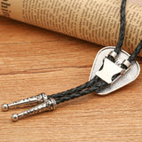 White Bolo Tie with Slider Clasp