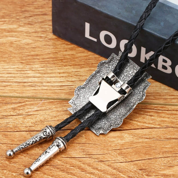 Metal Bolo Tie with Clasp