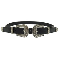 Double Buckle Western Belt