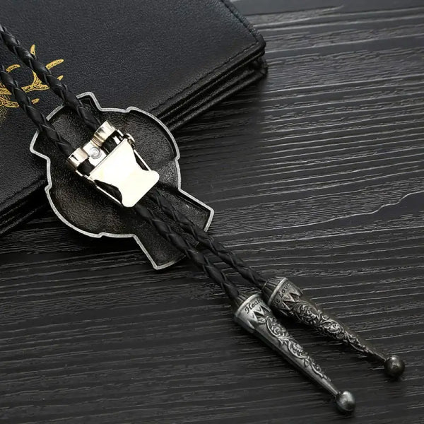 Celtic Cross Bolo Tie with Clasp