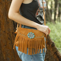 Western Crossbody Bag with Fringe