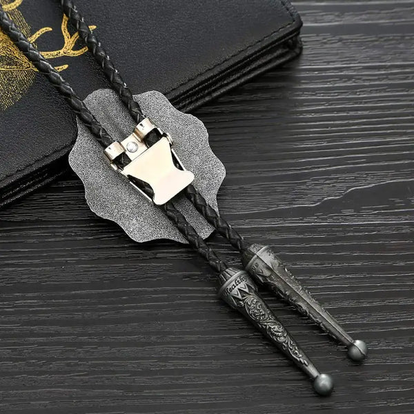 Stone Bolo Tie with Clasp