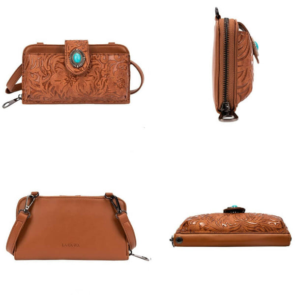 Turquoise Western Crossbody Bag