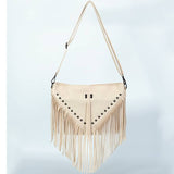 Beige Western Purse with Fringe
