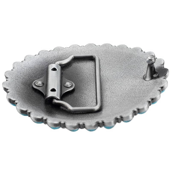 Navajo Turquoise Belt Buckle for Women