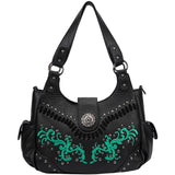 Rustic Western Handbag with Concho