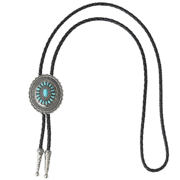 Turquoise Western Cowboy Tie