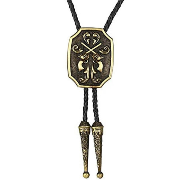 Golden Western Cowboy Bolo Tie