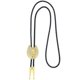 Gold Horseshoe Bolo Tie