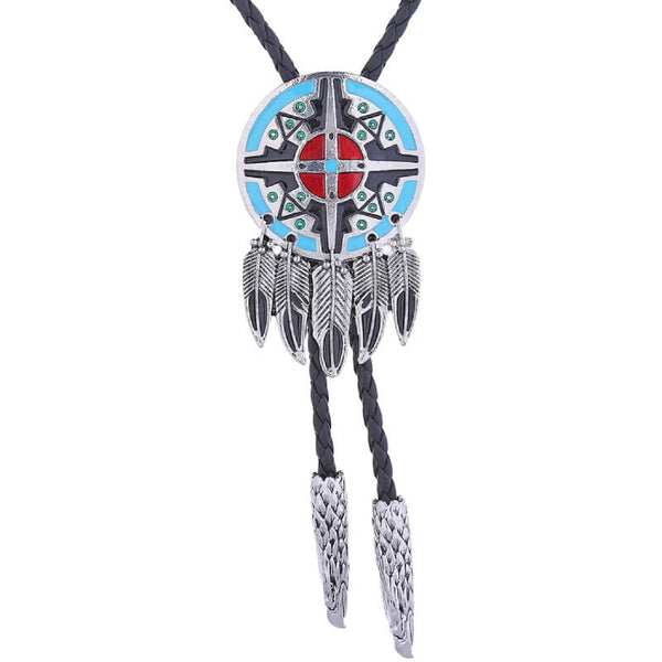 Blue Vintage Native American Bolo Tie