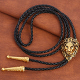 Gold Lion Bolo Tie