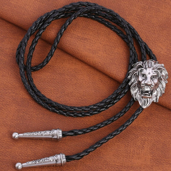 Lion Cowboy Bolo Tie