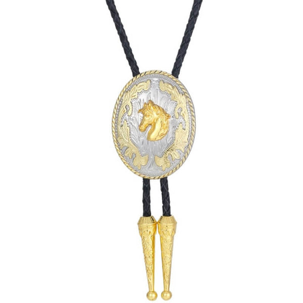 Gold Cowboy Bolo Tie