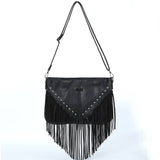 Black Western Purse with Fringe