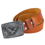 Silver Buckle Cowboy Belt