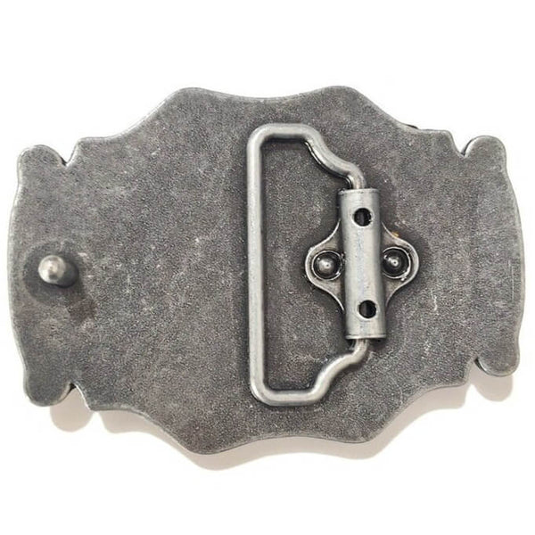 Silver Western Cowboy Belt Buckle