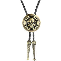 Gold Skull Bolo Tie